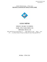 Giáo trình mô đun Tin học văn phòng (Nghề Công nghệ thông tin  Trình độ trung cấp)