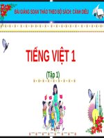 Bài giảng môn Tiếng Việt lớp 1 sách Cánh diều năm học 2020-2021 - Bài 38: Kể chuyện Ba chú lợn con (Trường Tiểu học Ái Mộ B)