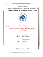 danh gia hien trang quan ly ctrsh tp ba ria