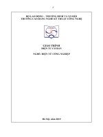 Giáo trình Điện cơ bản (Nghề: Điện công nghiệp - Trung cấp) - Trường CĐ Nghề Kỹ thuật Công nghệ