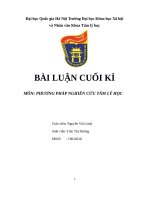 TIỂU LUẬN THỰC TRẠNG và các yếu tố ẢNH HƯỞNG đến THỰC TRẠNG lạm DỤNG hẹn hò TRÊN MẠNG (CDA) 