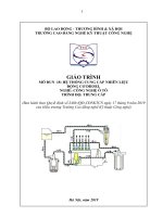 Giáo trình Hệ thống cung cấp nhiên liệu động cơ Diesel (Nghề: Công nghệ ôtô - Trung cấp): Phần 1 - Trường CĐ Nghề Kỹ thuật Công nghệ