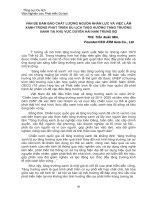 Vấn đề đảm bảo chất lượng nguồn nhân lực và việc làm xanh trong phát triển du lịch theo hướng tăng trưởng xanh tại khu vực duyên hải Nam Trung Bộ