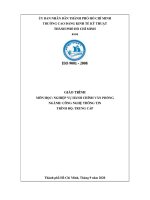 Giáo trình Nghiệp vụ hành chính văn phòng (Ngành Công nghệ thông tin)