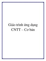 Giáo trình Ứng dụng Công nghệ thông tin  Cơ bản