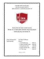 Đề tài: Các xu hướng phát triển bền vững quản lý chuỗi cung ứng Liên hệ thực tế