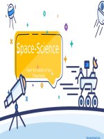 Space science theme powerpoint templates