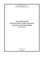 Giáo trình Thiết kế đồ hoạ bằng phần mềm photoshop
