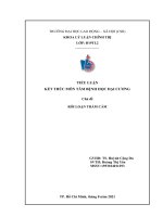TIỂU LUẬN  KẾT THÚC MÔN TÂM BỆNH HỌC ĐẠI CƯƠNG   Chủ đề  RỐI LOẠN TRẦM CẢM