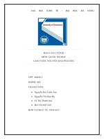 Báo cáo cuối kì môn quản trị học vinfast