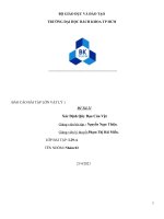 báo cáo bài tập lớn vật lý 1 đề tài xác định quỹ đạo của vật