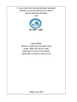 Giáo trình Thiết kế giao diện web (Ngành Thiết kế trang web, Thiết kế và quản lý website)