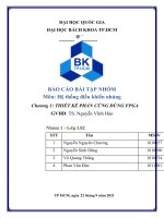 BÁO cáo bài tập NHÓM môn hệ thống điều khiển nhúng chương 1 THIẾT kế PHẦN CỨNG DÙNG FPGA 