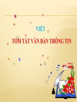Giáo án trình chiếu ngữ văn 6 cánh diều, bài 10 phần viết tóm tắt văn bản THÔNG TIN 