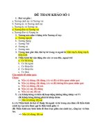 ĐỀ THAM KHẢO SỐ 1 Giải phẫu Dược