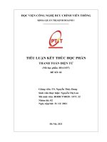 TIỂU LUẬN kết THÚC học PHẦN THANH TOÁN điện tử  trình bày ưu, nhược điểm của hình thức thanh toán qua ví điện tử những rủi ro khi thanh toán qua ví điện tử 