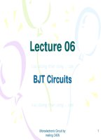 Slide điện tử từ trường lecture 6 bjt circuits 