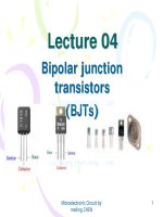 Slide điện tử từ trường lecture 4 bipolar junction transistors 