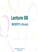 Slide điện tử từ trường lecture 8 mosfet circuit 