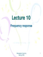 Slide điện tử từ trường lecture 10 frequency response 