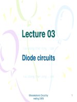 Slide điện tử từ trường lecture 3 diode circuits 