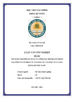 Kế toán chi phí sản xuất và tính giá thành sản phẩm xây lắp tại công ty cổ phần tư vấn đầu tư và xây dựng SH việt nam luận văn tốt nghiệp  chuyên ngành kế toán 