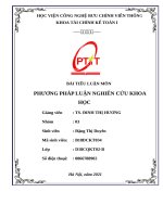 Tiểu luận môn phương pháp nghiên cứu khoa học (40) 