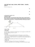 GIÁO ÁN STEM : TOÁN 7 THƯỚC CHỮ T HAY CHI TIẾT