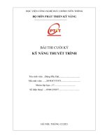 Bài tiểu luận kỹ năng thuyết trình (4) 