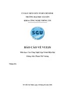 Báo cáo về VUEJS môn học các công nghệ lập trình hiện đại