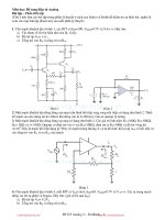 Bài tập bổ sung điện tử tương tự 