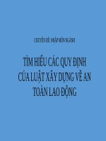 Nhập môn ngành An toàn xây dựng