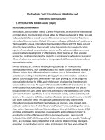 The pandemic covid 19 in relation to globalization