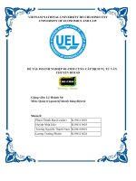 Đồ án quan trị quan hệ khách hàng điện tử