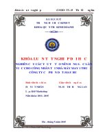 Nghiên cứu các yếu tố tạo nên động lực làm việc cho công nhân tại nhà máy may 1 thuộc công ty cổ phần dệt may huế 