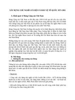 xây dừng xã hội chủ nghĩa và bảo vệ tổ quốc 1975 1981