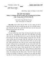 Quan điểm hồ chí minh về chủ nghĩa xã hội là bước phát triển tất yếu của độc lập dân tộc, là cơ sở để củng cố, giữ vững độc lập dân tộc, phát triển đất nước  sự vận dụng của đảng ta trong công cuộc đổi mới 