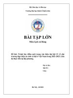 Bài tập lớn Lịch sử Đảng