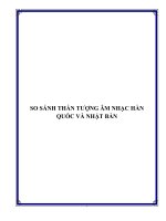 SO SÁNH THẦN TƯỢNG ÂM NHẠC HÀN QUỐC VÀ NHẬT BẢN