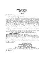 KIỂM TRA CUỐI kỳ i văn 6 