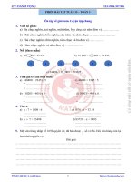 TOÁN 3: BÀI TẬP TUẦN 35