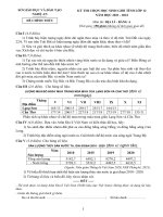 Đề đáp án HSG địa nghệ an 2021 2022 