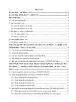 Tiểu luận nghiệp vụ ngoại thương: Phân tích thực trạng hoạt động vận tải hàng hóa của công ty cổ phần liên hiệp xuất nhập khẩu và đầu tư hà nội