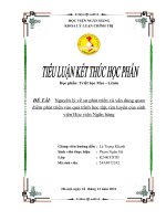 Nguyên lý về sự phát triển và vận dụng quan điểm phát triển vào quá trình học tập, rèn luyện của sinh viên học viện ngân hàng 