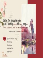 Đề tài xây dựng phần mềm quản lí cửa hàng thời trang 