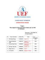 The impact of the US-China trade war on FDI in Vietnam