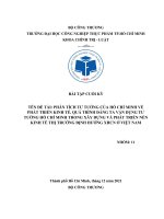 PHÂN TÍCH tư TƯỞNG của hồ CHÍ MINH về PHÁT TRIỂN KINH tế  QUÁ TRÌNH ĐẢNG TA vận DỤNG tư TƯỞNG hồ CHÍ MINH TRONG xây DỰNG và PHÁT TRIỂN nền KINH tế THỊ TRƯỜNG ĐỊNH HƯỚNG XHCN ở VIỆT NAM