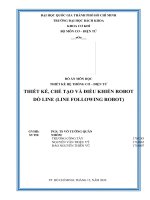 ĐỒ án môn học THIẾT kế hệ THỐNG cơ – điện tử THIẾT kế, CHẾ tạo và điều KHIỂN ROBOT dò LINE (LINE FOLLOWING ROBOT) 