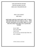 Đại học Sài Gòn Tiểu luận kết thúc học phần môn Thuế