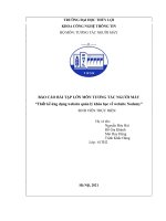 BÁO cáo bài tập lớn môn TƯƠNG tác NGƯỜI máy “thiết kế ứng dụng website quản lý khóa học về website nodemy 